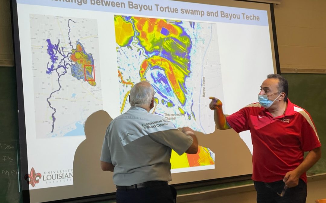 Dredge the Vermilion meets with Head of the Louisiana Watershed Flood Center ULL Professor Emad Habib